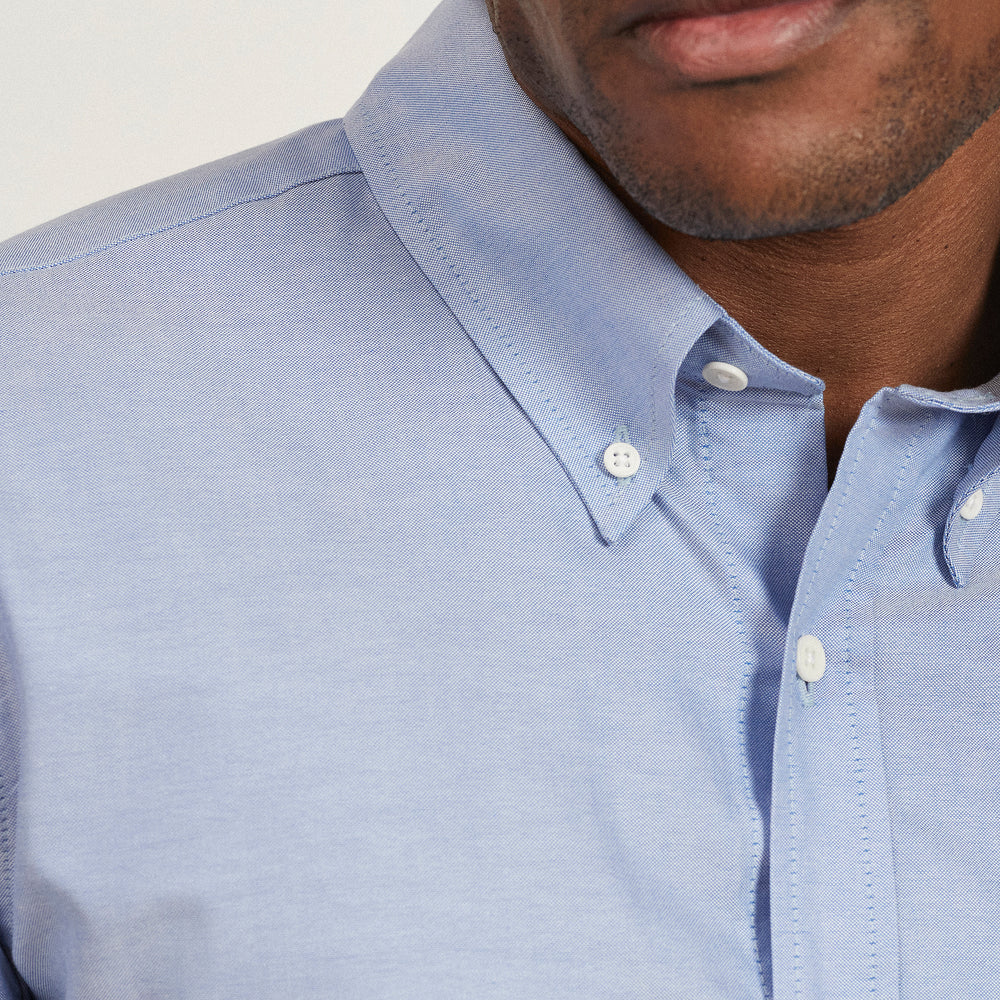 The Oxford Shirt in Organic Cotton Oxford 140GSM, Blue