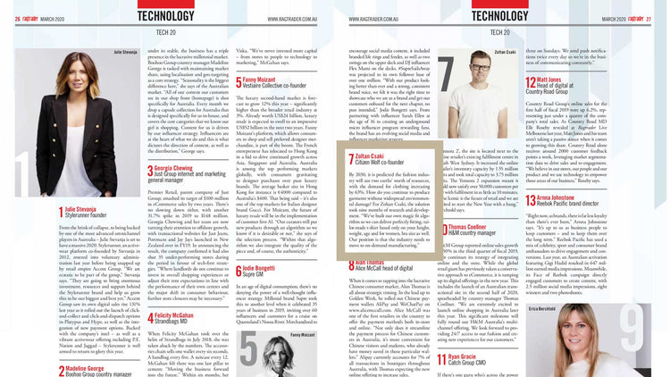 Honoured to be named #7 on Ragtrader's Tech 20 list!