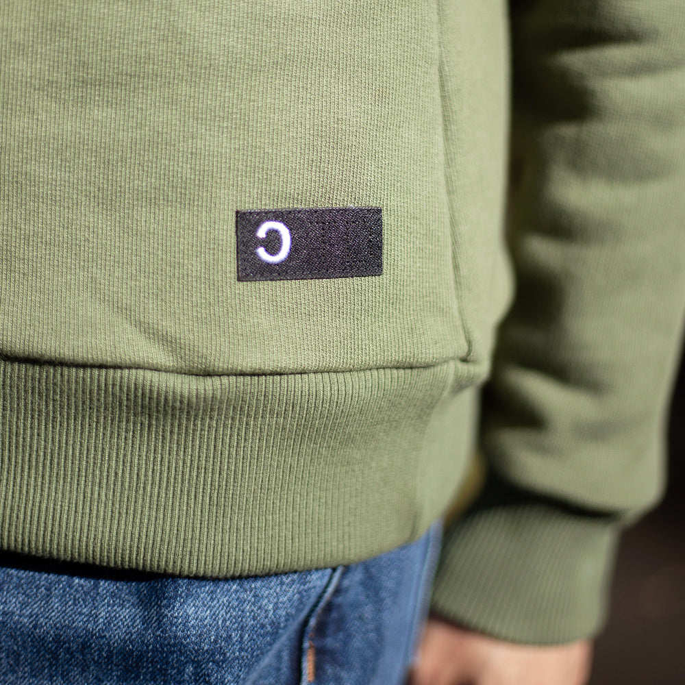 The Women's Limited Edition, Good Earth Cotton Sweatshirt in 100% Good Earth Cotton 400GSM Terry, Eucalypt