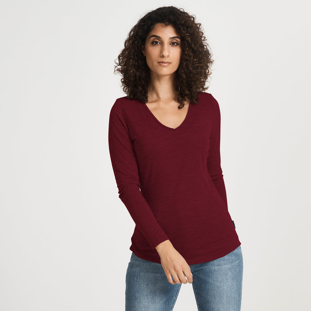 Merino LS V-Neck Tee