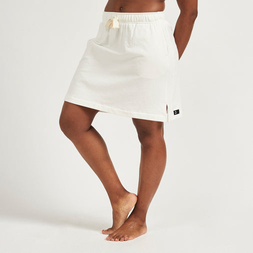 The Sweatskirt in Organic Cotton Terry 290GSM, Off White
