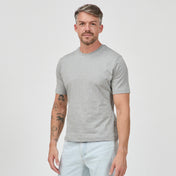 The Classic Crew in 100% Organic Cotton 220GSM, Grey Marl