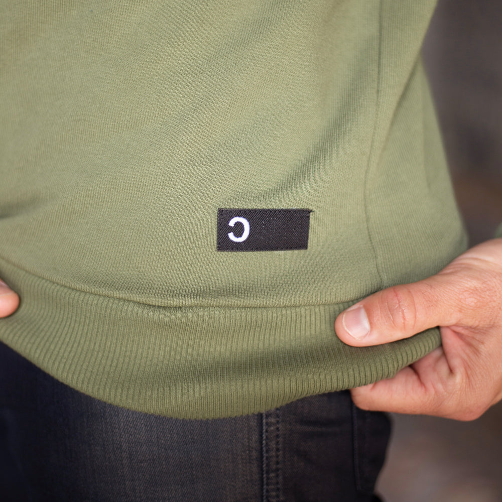 The Men's Limited Edition, Good Earth Cotton Sweatshirt in 100% Good Earth Cotton 400GSM Terry, Eucalypt