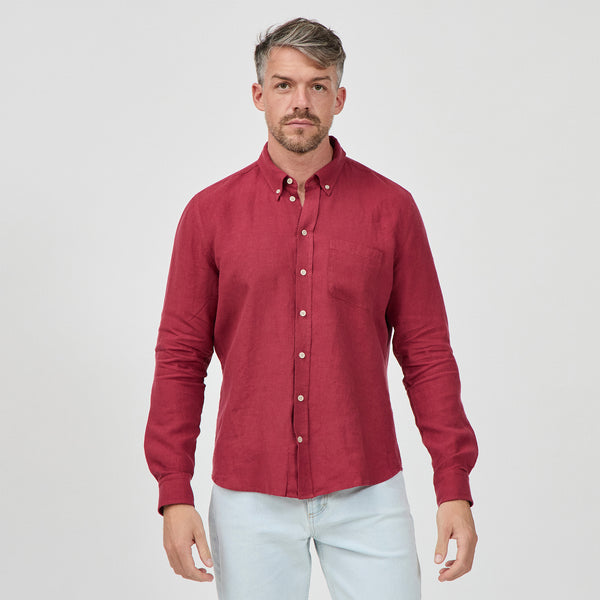 The Men's Linen Shirt with Magic Fit® | Citizen Wolf