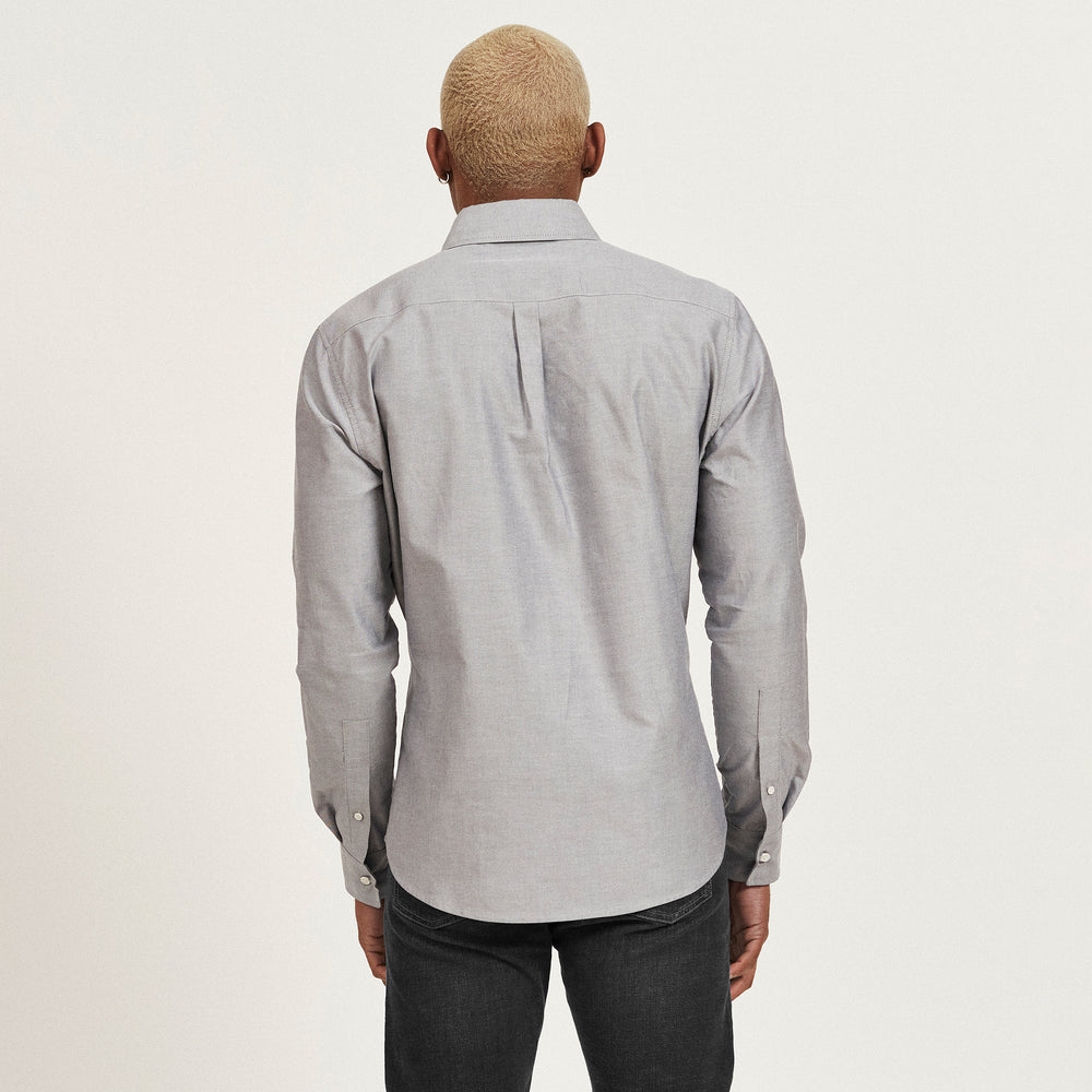 The Oxford Shirt in Organic Cotton Oxford 140GSM, Grey