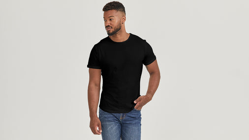 Cotton Rolled Crew Tee