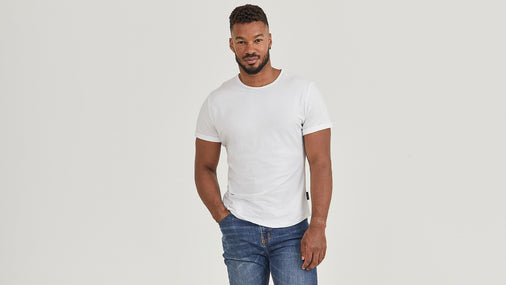 Cotton Rolled Crew Tee