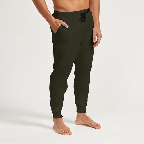 The Sweatpants in Organic Cotton Terry 290GSM, Dark Olive