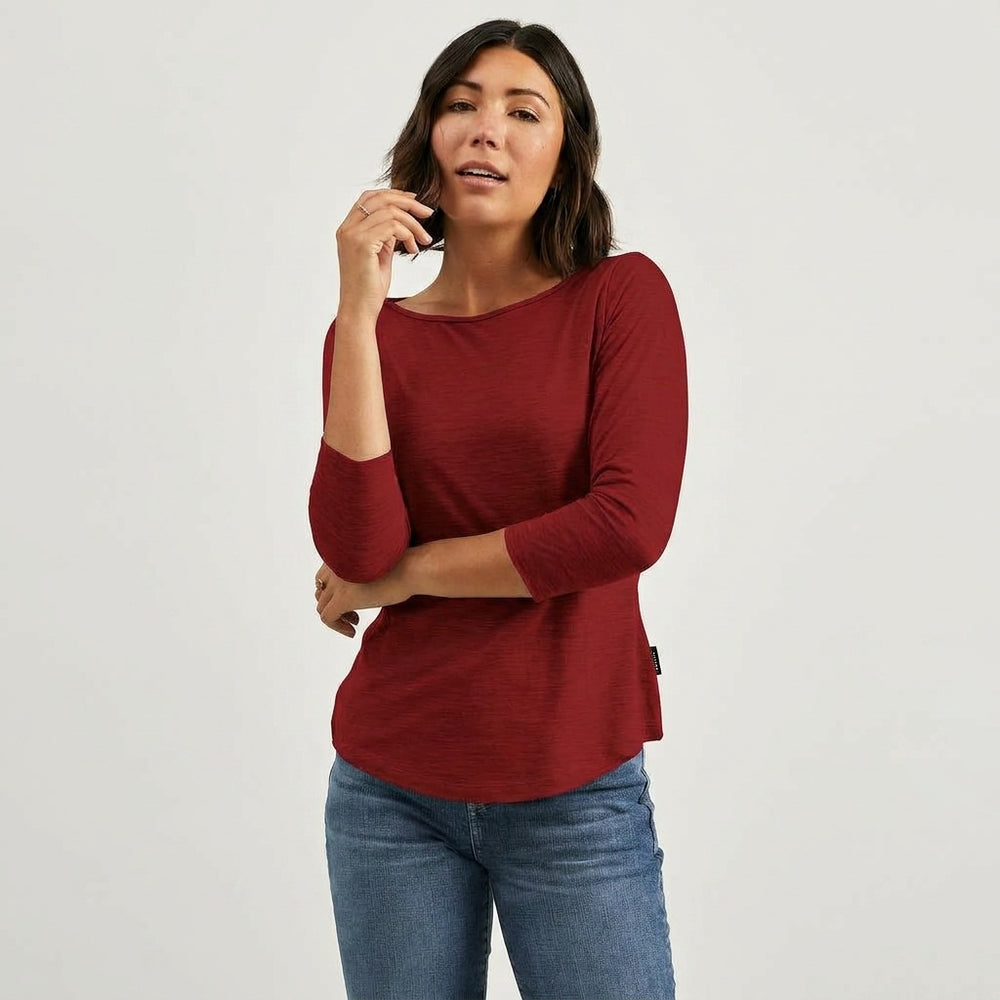 Merino 3/4 Boat Tee