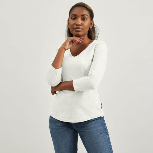 Women's Three-Quarter V-Neck Tee