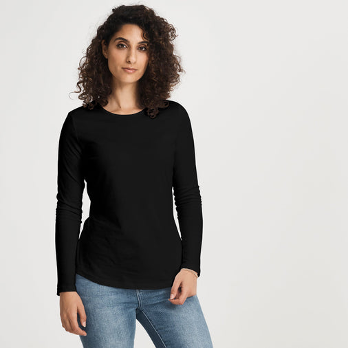 Cotton LS Crew Tee