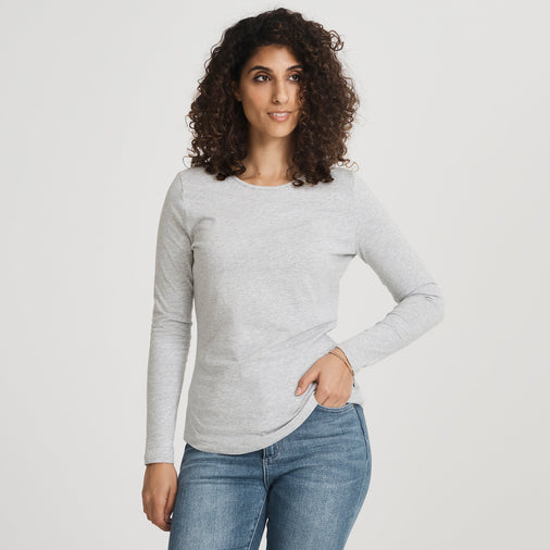 Women's Heavy Cotton LS Crew