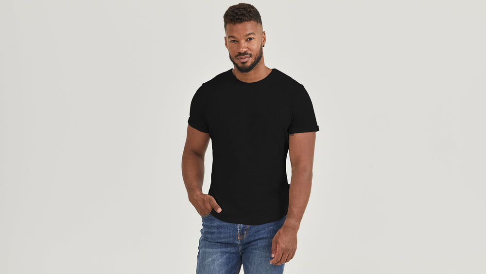 Men's Hemp Rolled Crew Tee