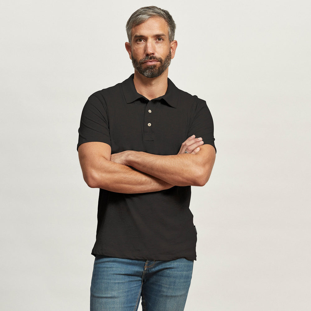 Men's Hemp Collared Polo Tee