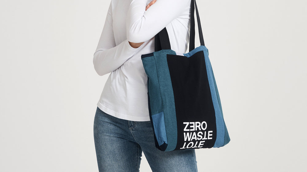 Zero Waste Tote in 'Mostly Blue' by Citizen Wolf #colour_Mostly Blue